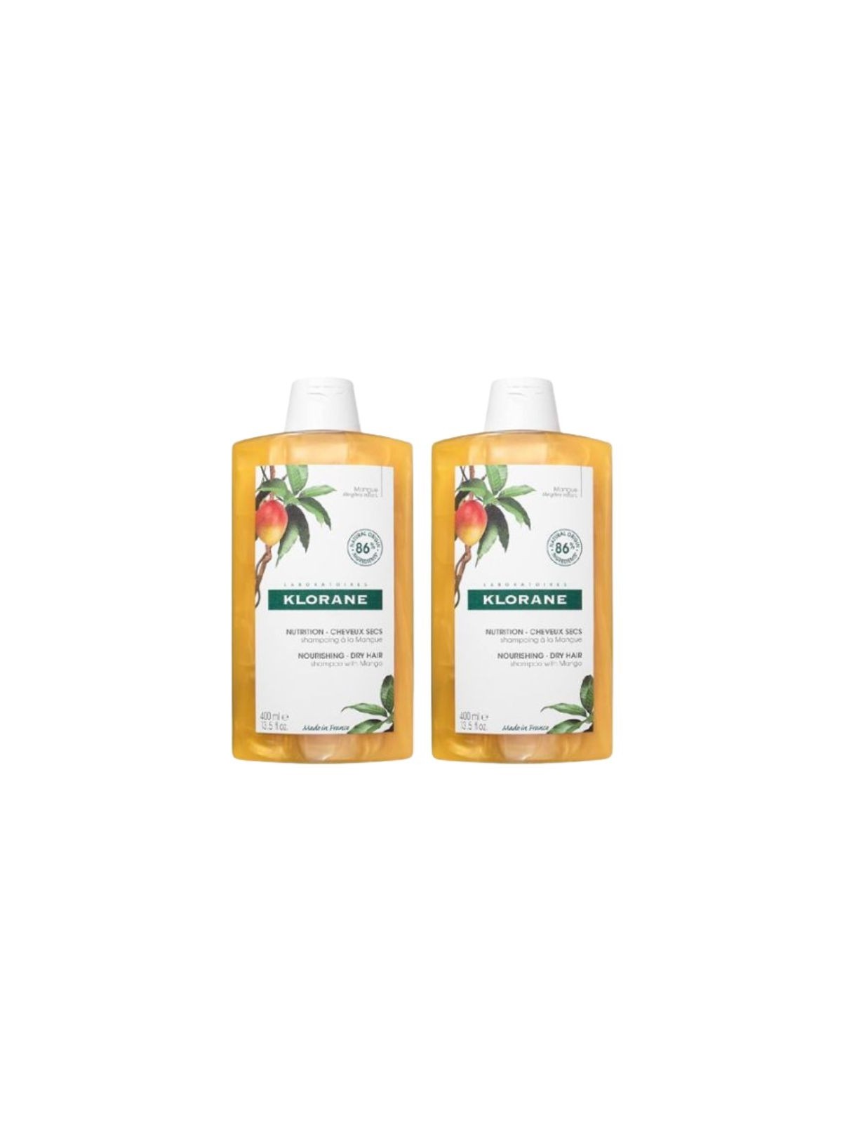 Klorane duplo champú de mango 400ml
