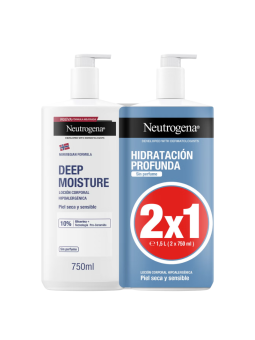 Neutrogena hidratación profunda loción corporal sin perfume 2X750ml