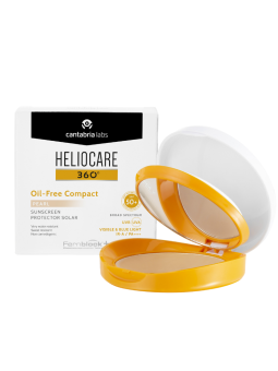 Heliocare 360º SPF 50+ oil-free compact protector solar 1 envase 10 gramos color pearl