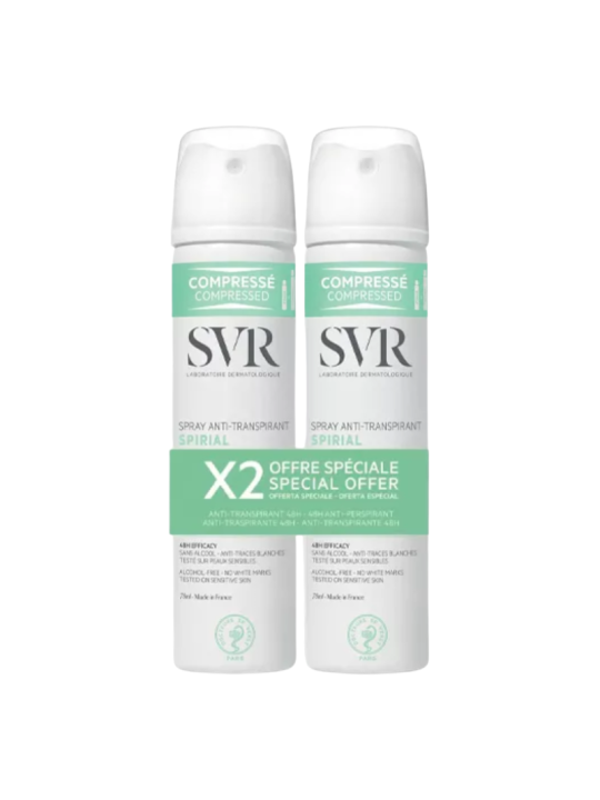 SVR desodorante spirial duplo antitranspirante 24h 75ml