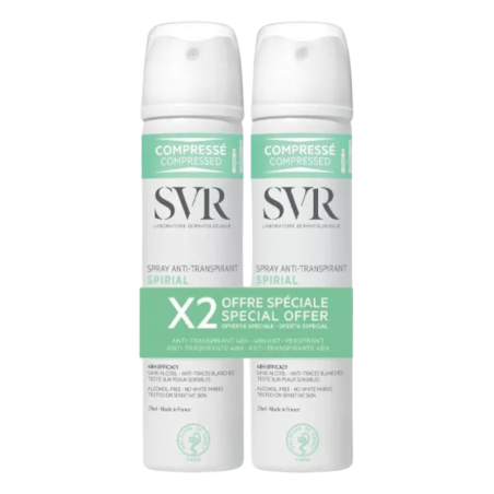 SVR desodorante spirial duplo antitranspirante 24h 75ml
