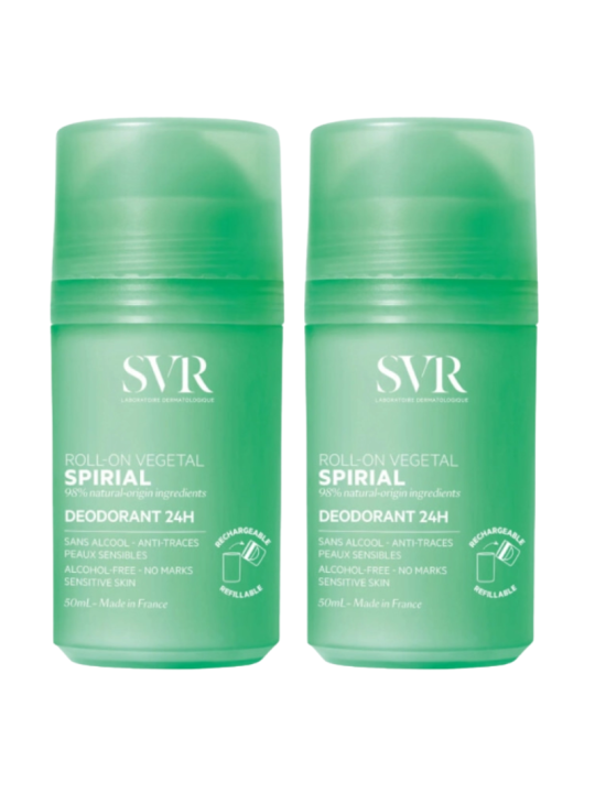 SVR desodorante spirial vegetal roll on duplo