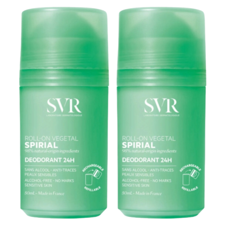 SVR desodorante spirial vegetal roll on duplo