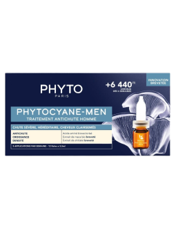 Phyto Phytocyane men 12 ampollas anticaida