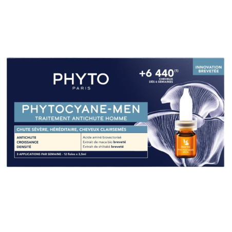 Phyto Phytocyane men 12 ampollas anticaida