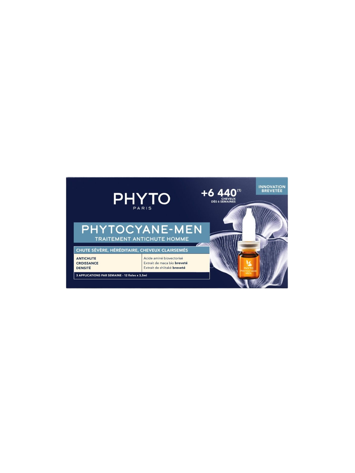 Phyto Phytocyane men 12 ampollas anticaida
