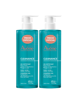 Avene duplo cleanance gel limpiador 2 X 400ml