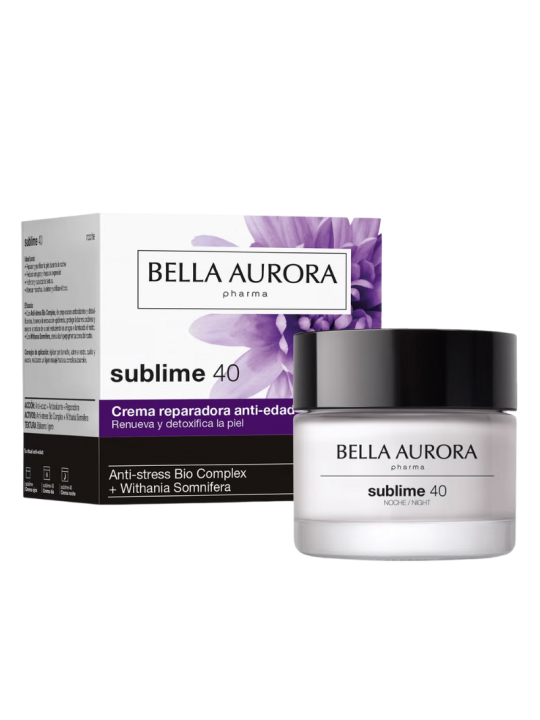 Bella aurora sublime 40 crema reparadora anti-edad noche 50 ml