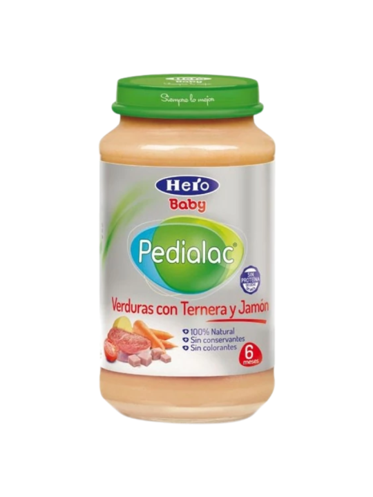 Pedialac sin guiso verduras c/ ternera con jamon