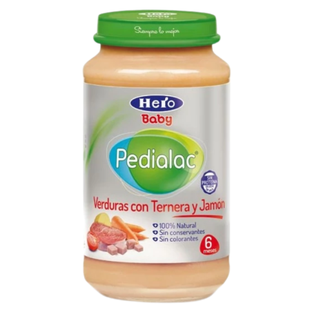 Pedialac sin guiso verduras c/ ternera con jamon