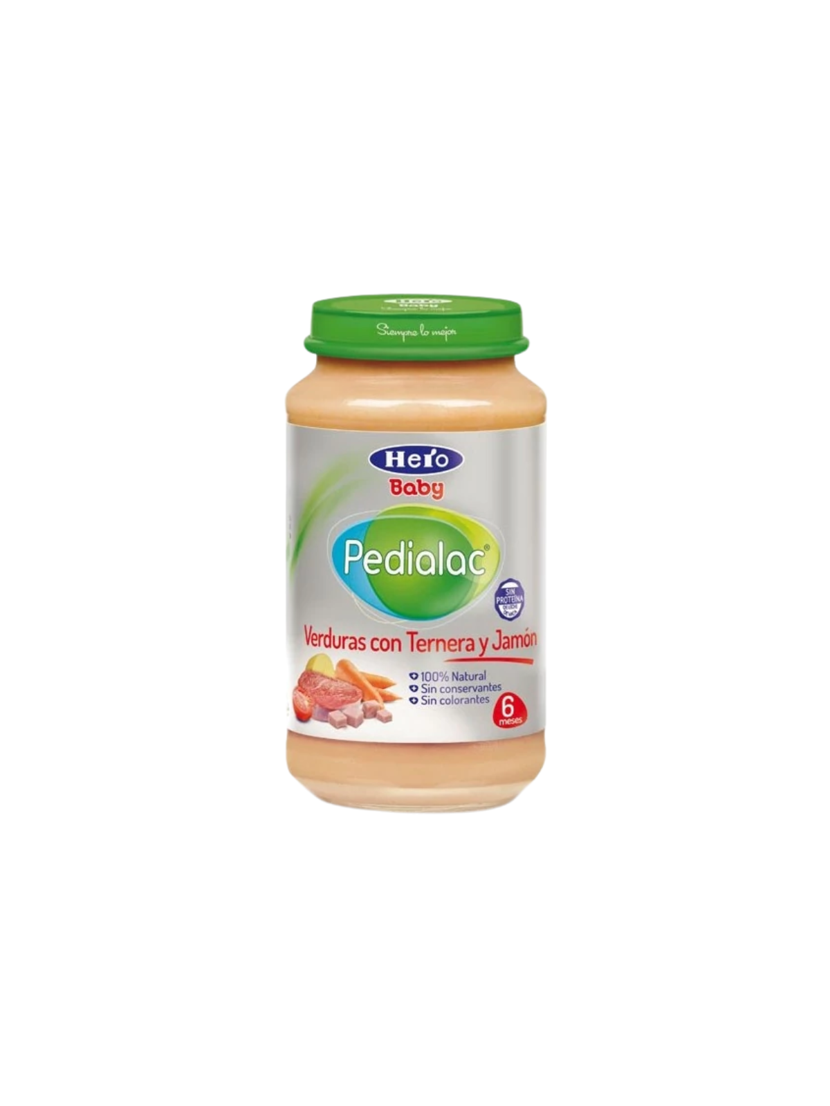 Pedialac sin guiso verduras c/ ternera con jamon