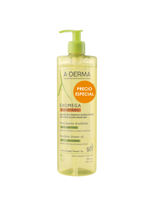 A-Derma exomega control aceite limpiador emoliente 750ml