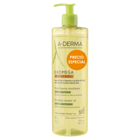 A-Derma exomega control aceite limpiador emoliente 750ml