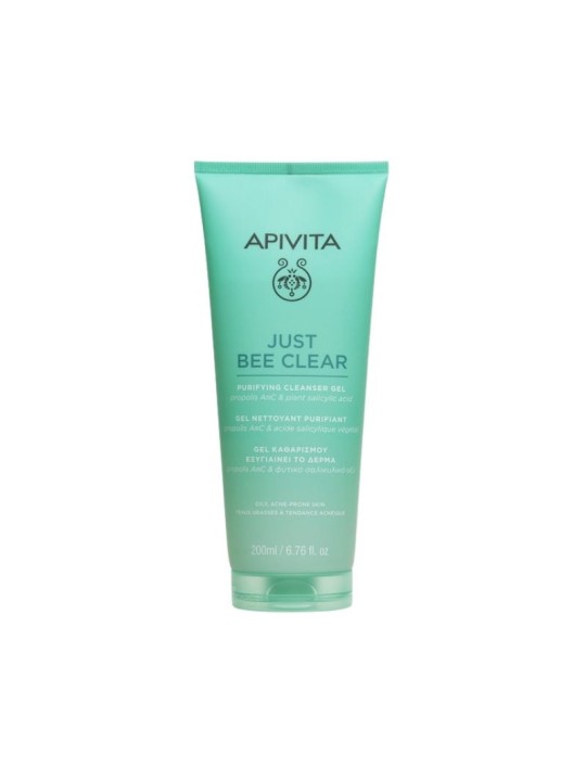 Apivita just bee clear gel limpiador purificante 200ml