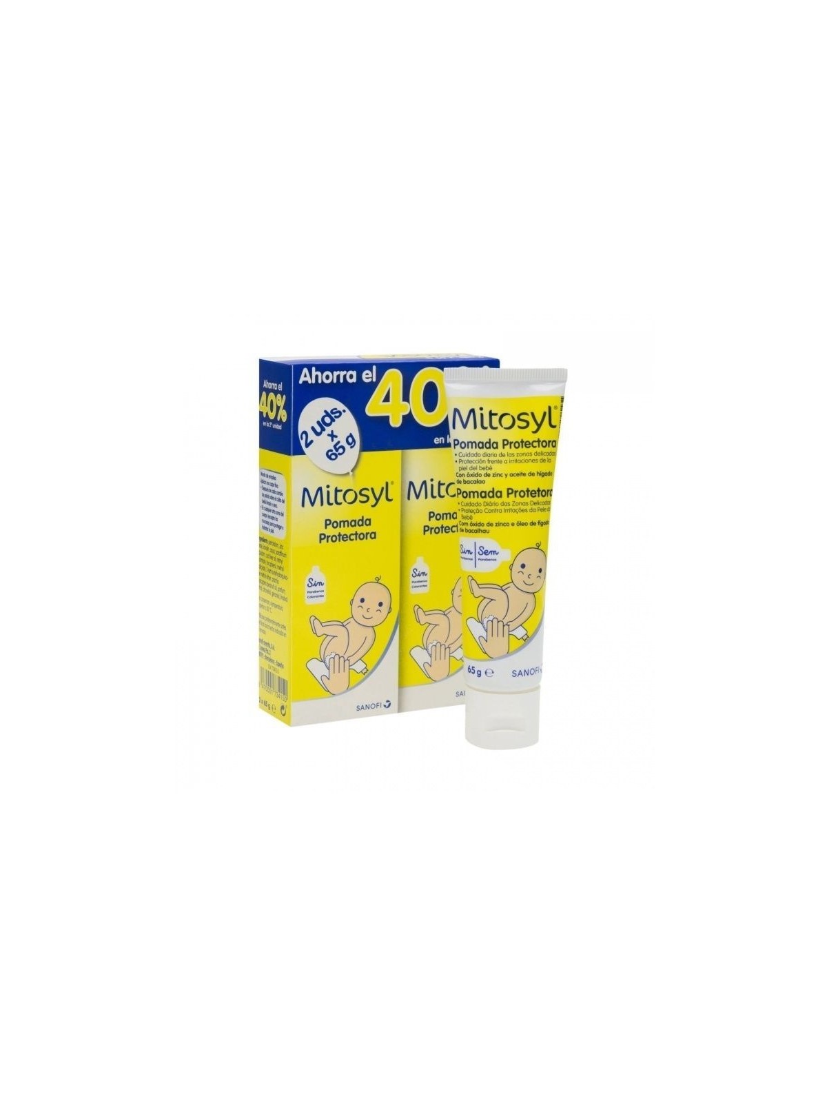 Mitosyl pomada protectora 65 g 2 tubos