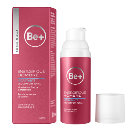Be+ energifique hombre hidratante gel confort total 50ml