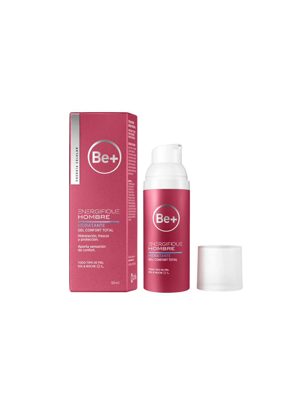 Be+ energifique hombre hidratante gel confort total 50ml