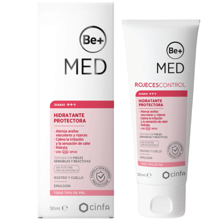 Be+ med rojeces control hidratante protectora spf20 todo tipo de piel 50ml