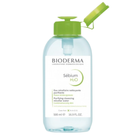 Bioderma sebium H2O con dispensador pump 500cc