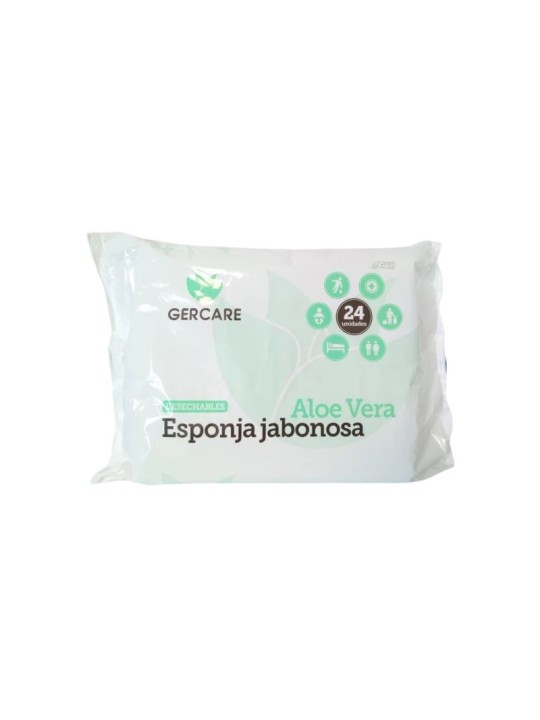 Gercare esponja jabonosa con aloe vera -  24 esponjas