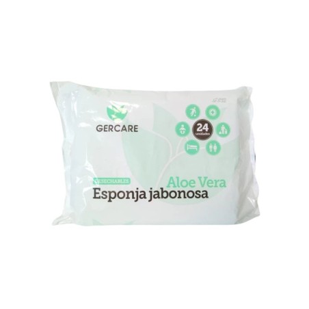 Gercare esponja jabonosa con aloe vera -  24 esponjas