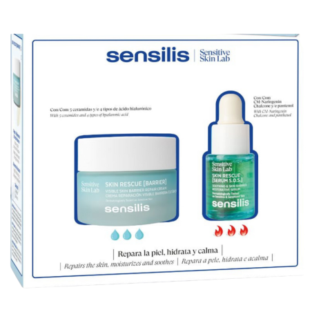 Sensilis pack skin rescue barrier 50ml + skin rescue serum 15ml