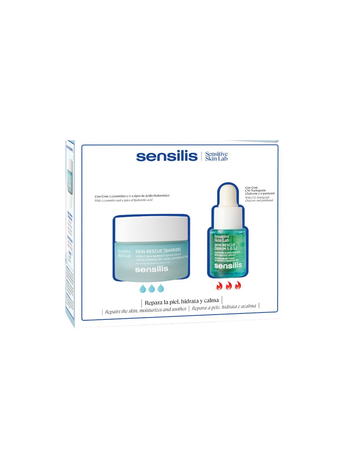 Sensilis pack skin rescue barrier 50ml + skin rescue serum 15ml