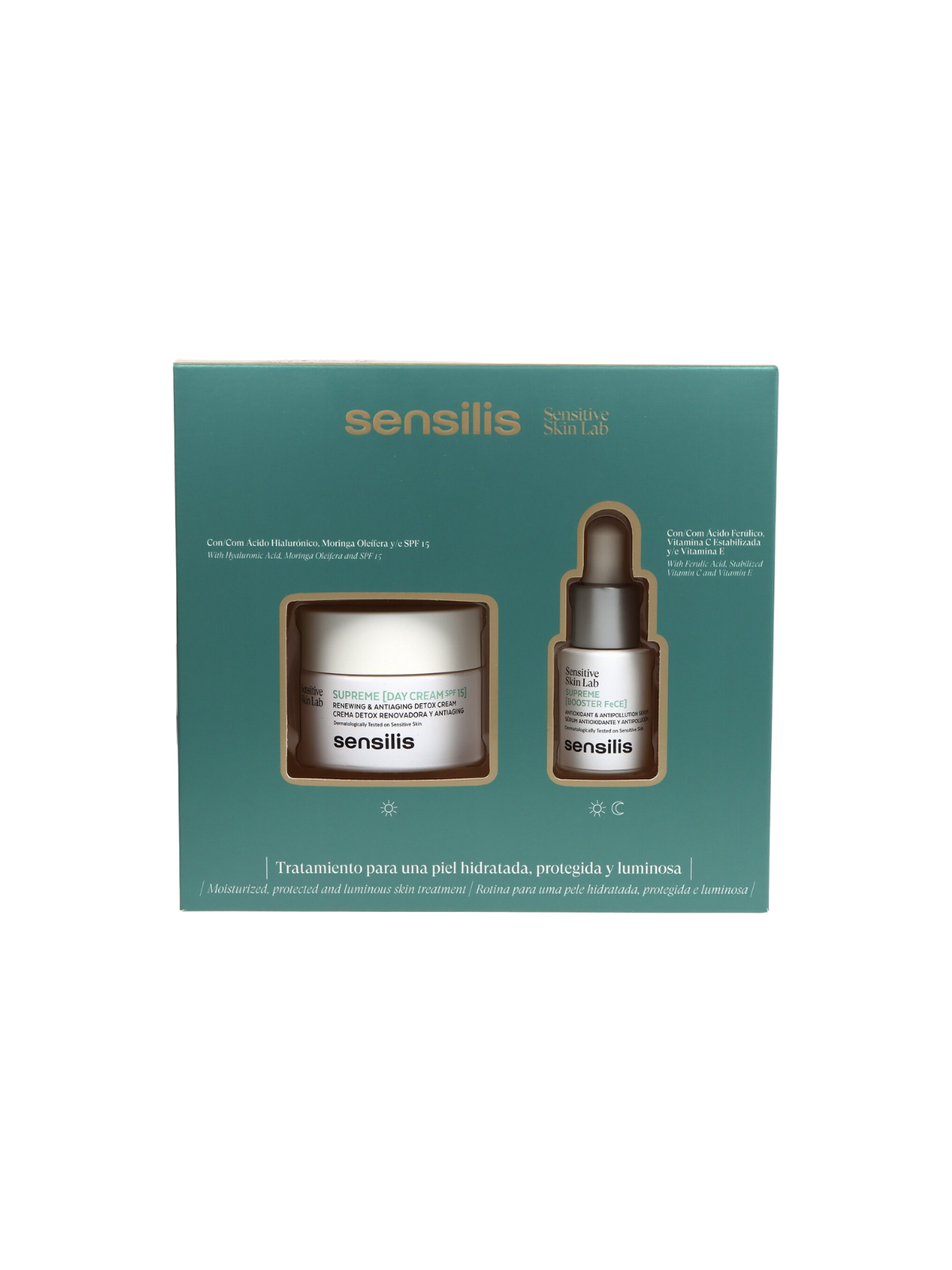 Sensilis pack supreme crema día + serum booster face