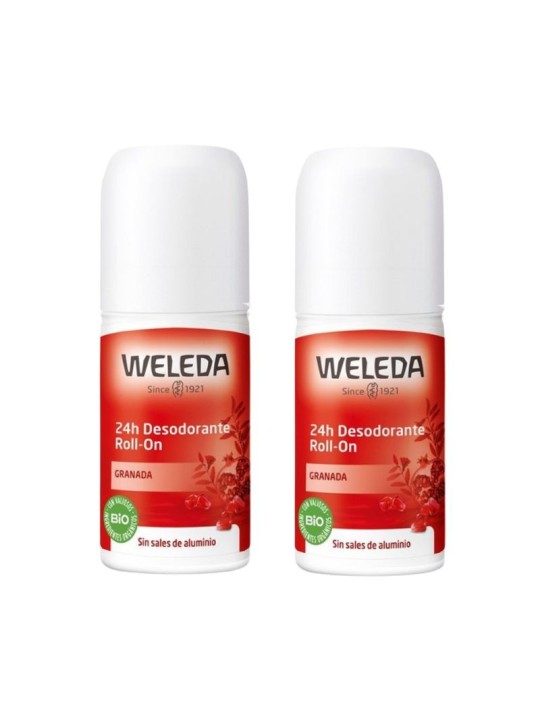 Weleda Duplo Desodorante Granada 24h Roll on 50ml + 50ml