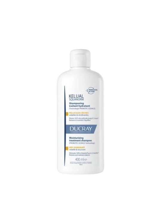 Ducray kelual squanorm champú tratante hidratante caspa seca - 1 envase 400ml