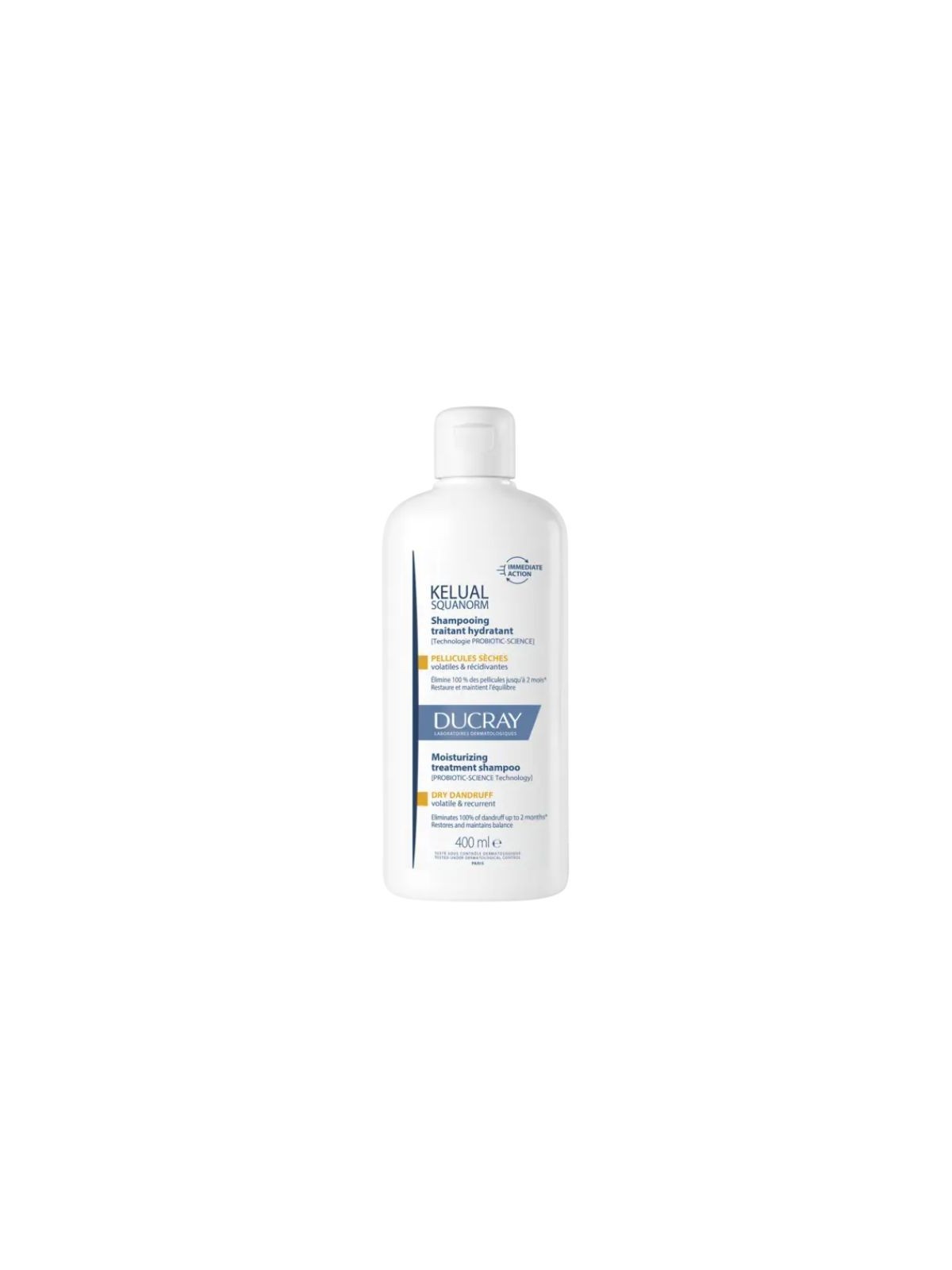 Ducray kelual squanorm champú tratante hidratante caspa seca - 1 envase 400ml