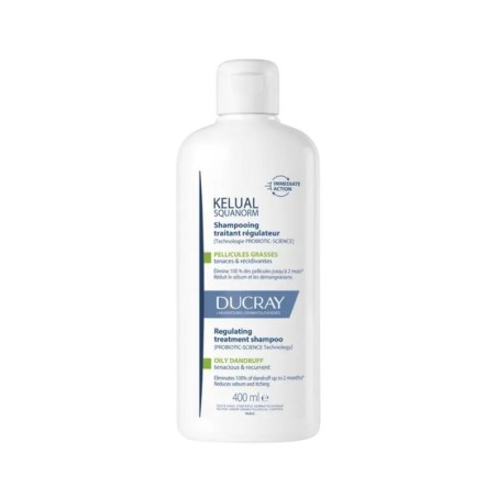 Ducray kelual squanorm champú  tratante regulador caspa grasa - 1 envase 400ml