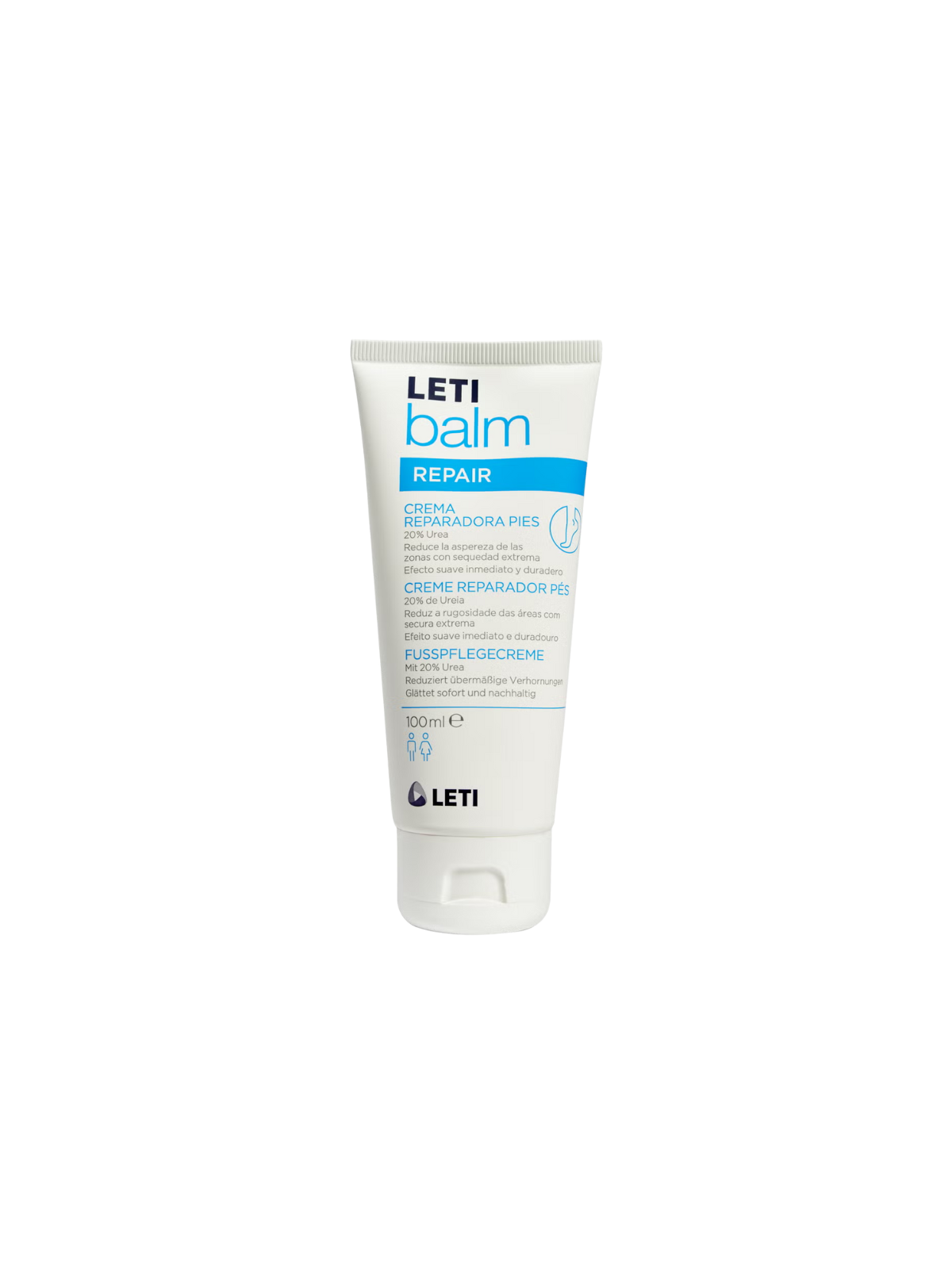 Letibalm crema reparadora pies 100ml