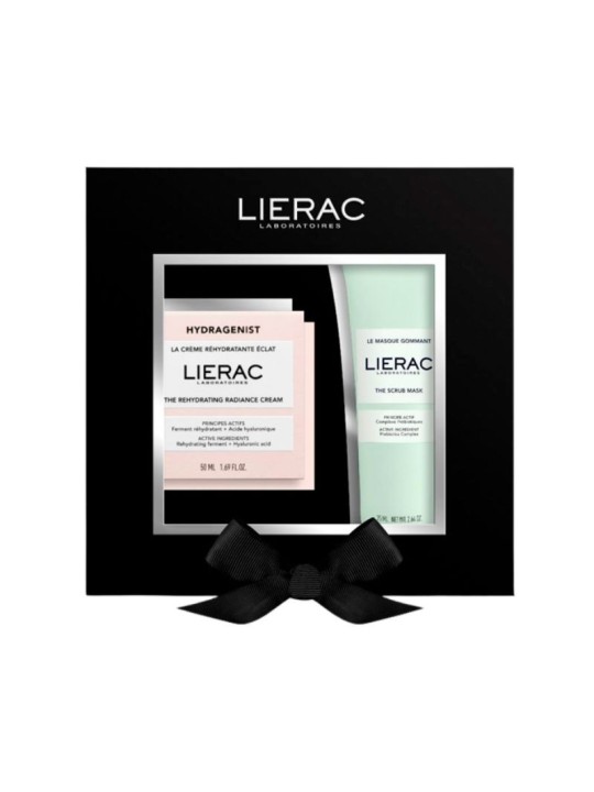 Lierac cofre hydragenist crema + masque gommant scrub mask