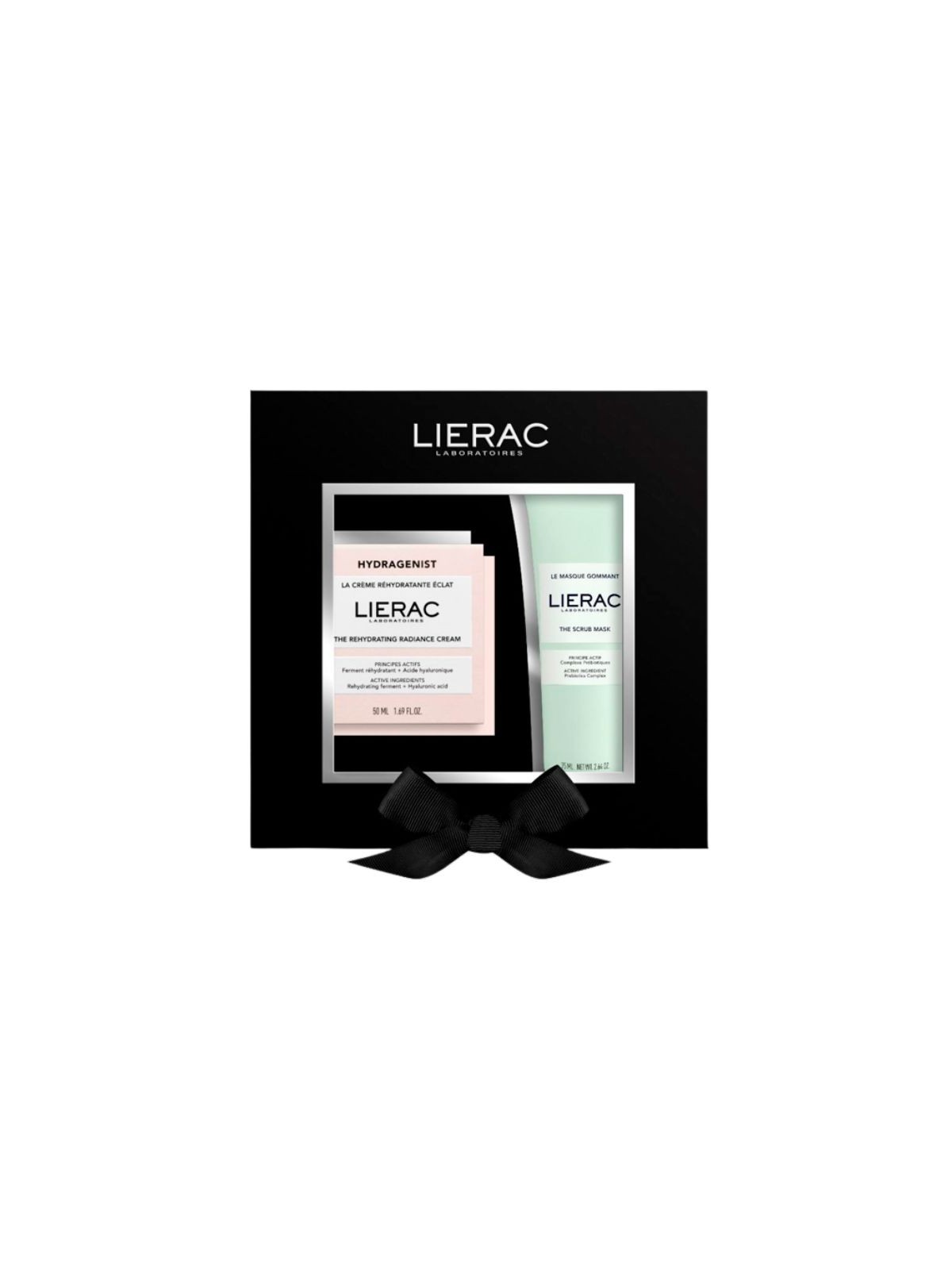 Lierac cofre hydragenist crema + masque gommant scrub mask
