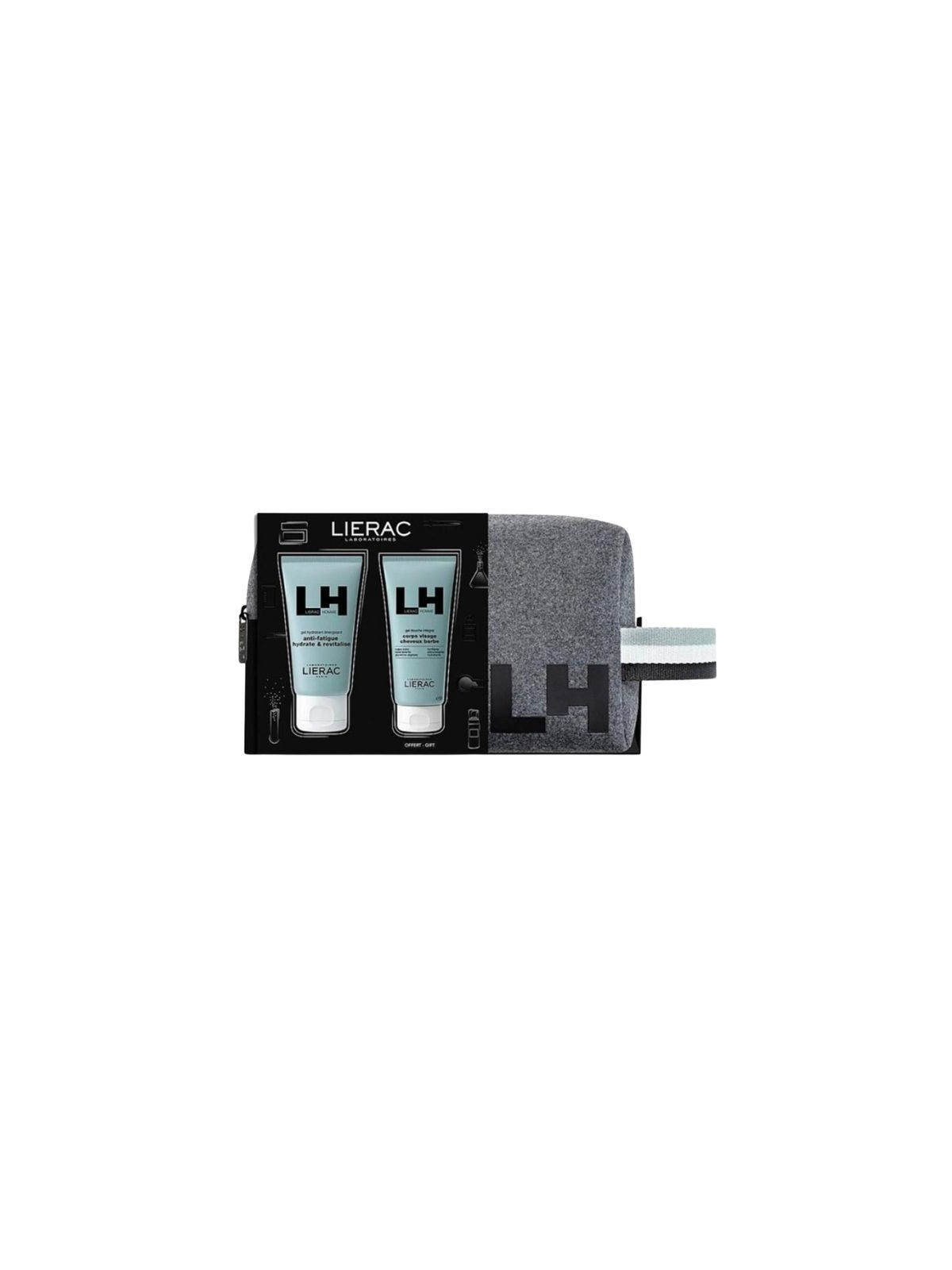 Lierac homme neceser gel antifatiga + gel de ducha cuerpo