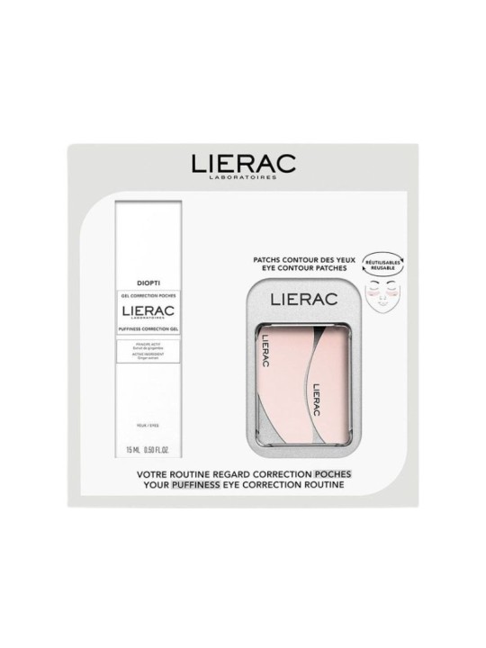Lierac cofre diopti gel ojeras + parches contorno de ojos