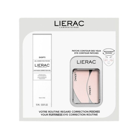 Lierac cofre diopti gel ojeras + parches contorno de ojos