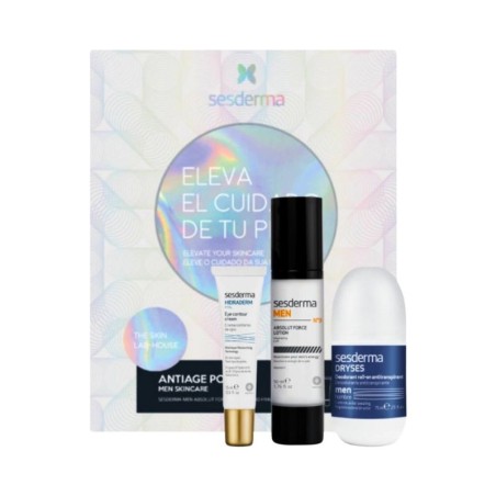 Sesderma pack men skincare loción facial + contorno de ojos + desodorante dryses