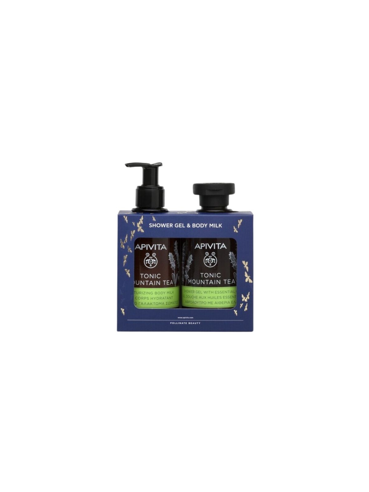 Apivita pack mountain tea gel y leche corporal