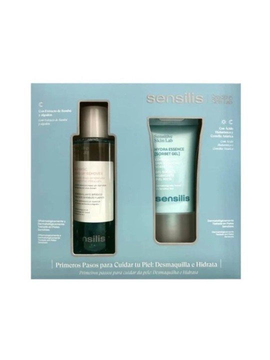 Sensilis pack hydra essence gel sorbet + desmaquillante bifásico