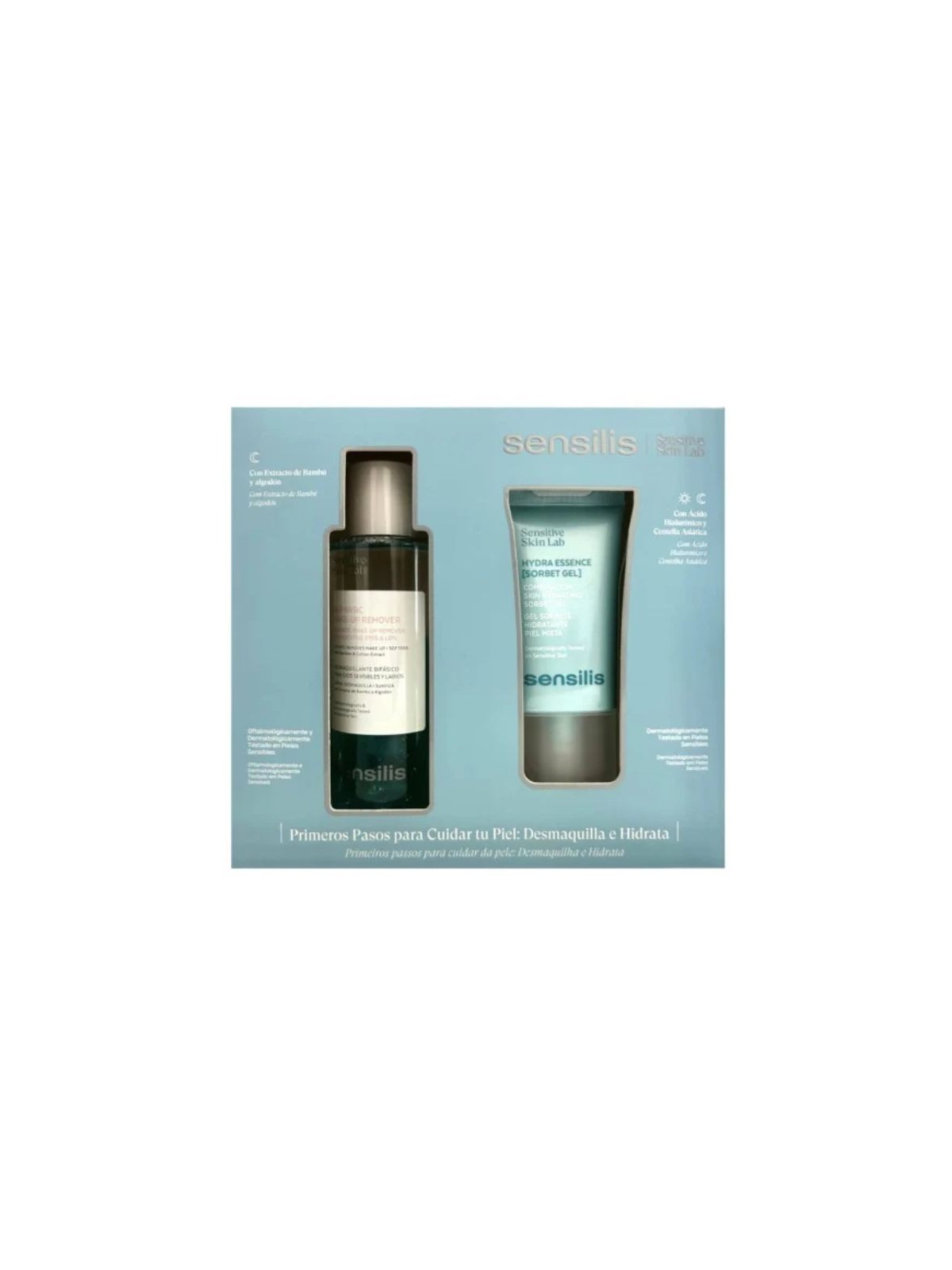 Sensilis pack hydra essence gel sorbet + desmaquillante bifásico