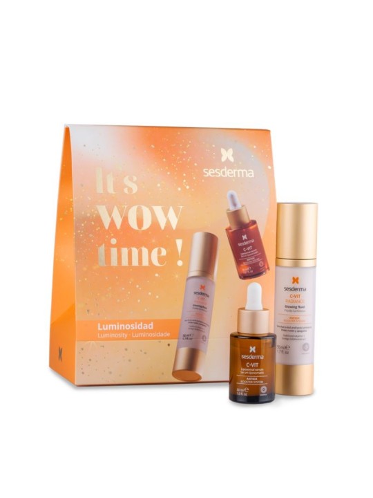 Sesderma pack luminosidad c vit radiance fluído luminoso 50ml + c vit serum liposomado 30ml