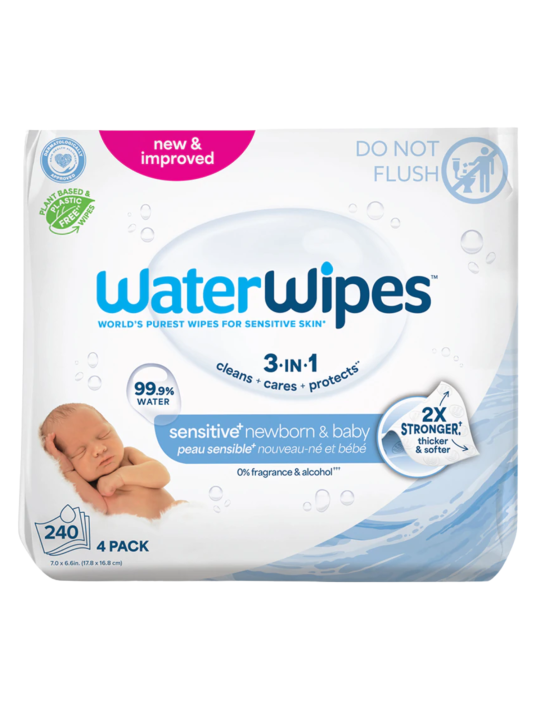 Waterwipes toallitas pack 4 x 60 uds