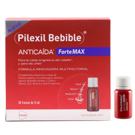 Pilexil bebible anticaída fortemax 30 frascos 15ml