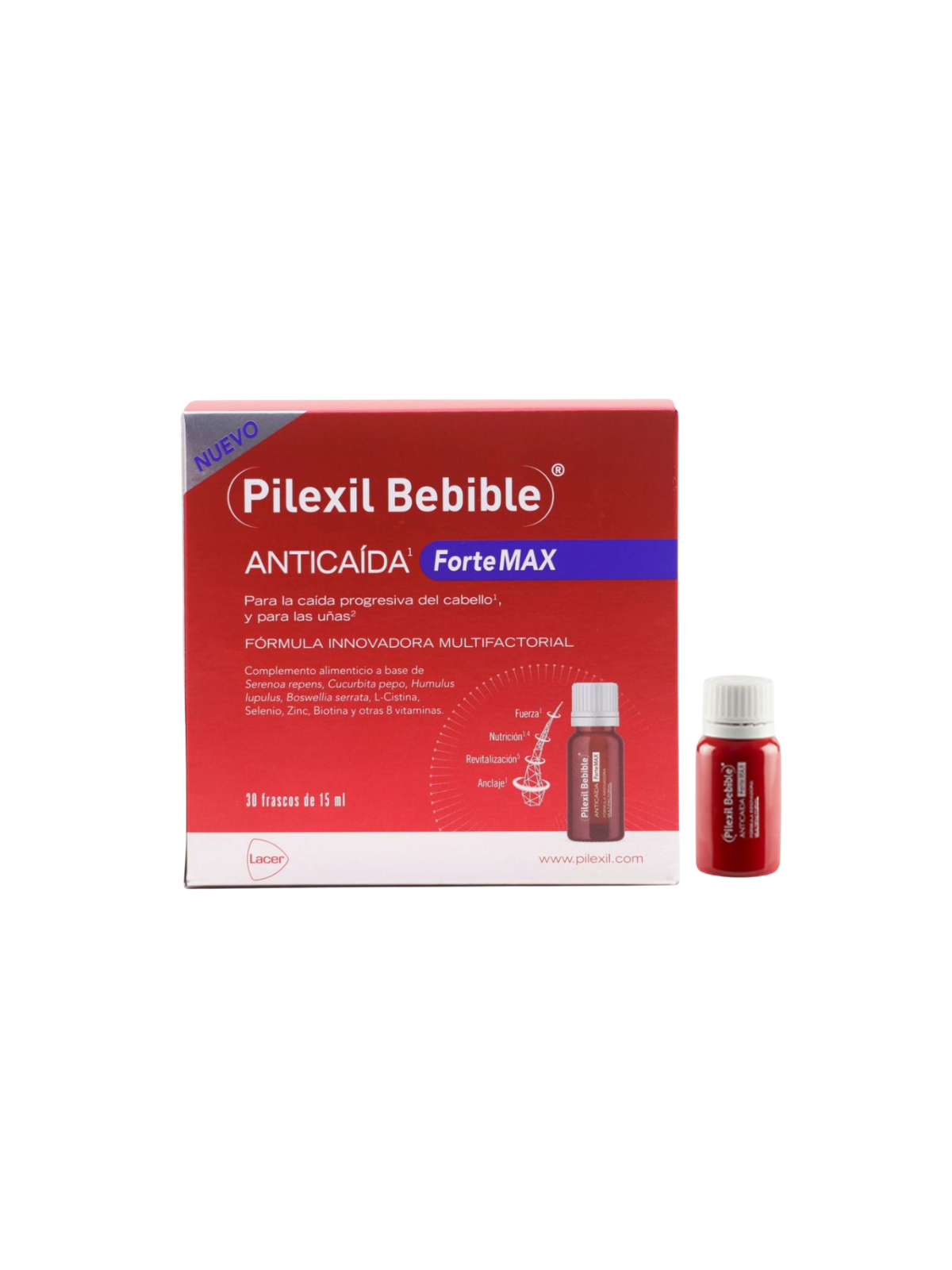 Pilexil bebible anticaída fortemax 30 frascos 15ml