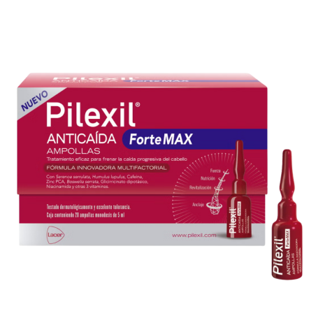 Pilexil anticaída fortemax ampollas 20 ampollas 5ml