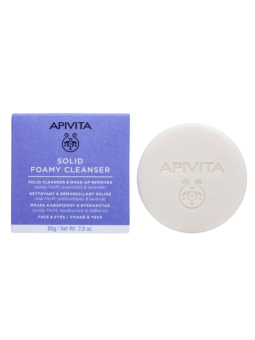 Apivita solid foamy cleanser 80g