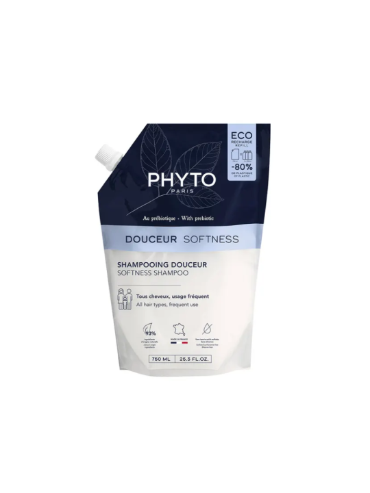 Phyto champú douceur - refill 750ml