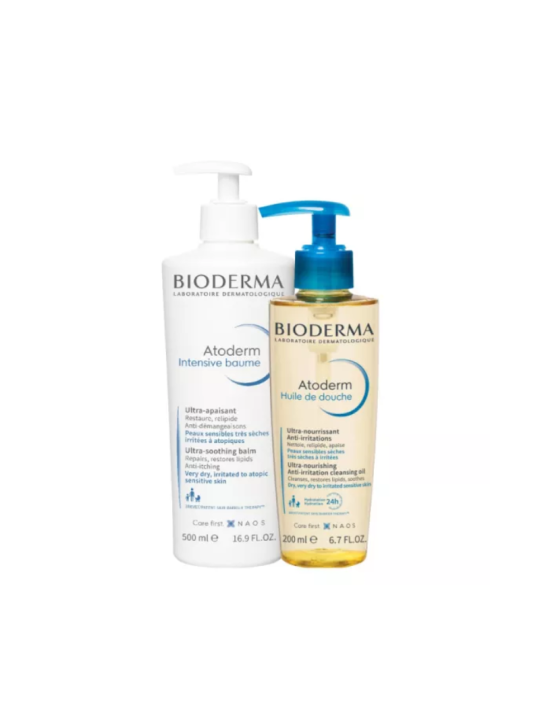 Bioderma atoderm intensive baume 200ml + atoderm aceite de ducha 500ml